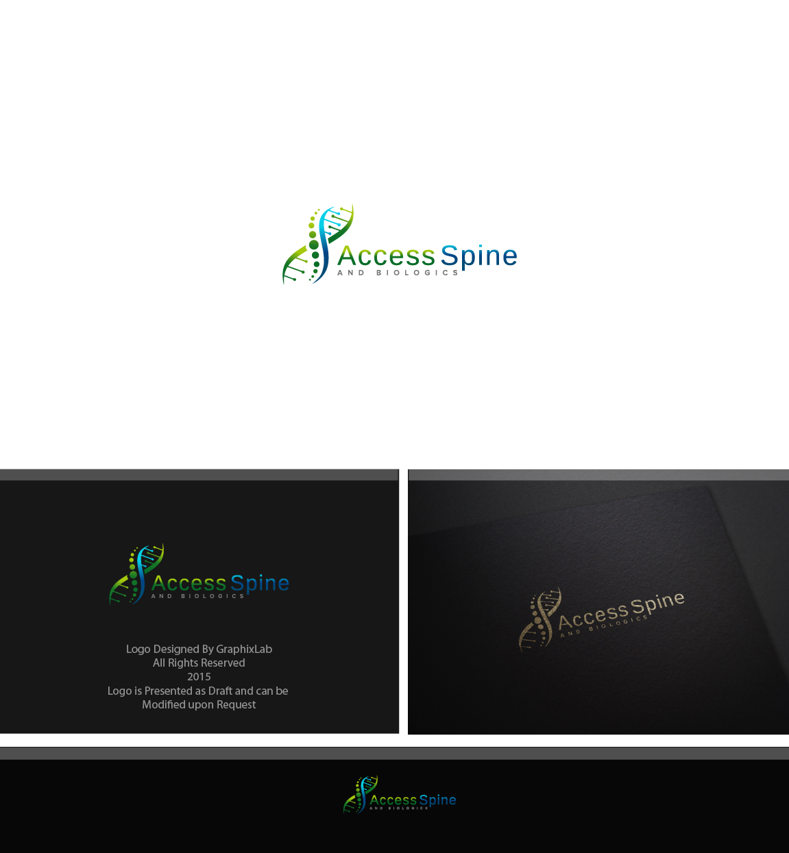 Logo Design by Graphix Lab for Access Spine and Biologics | Design #5815422