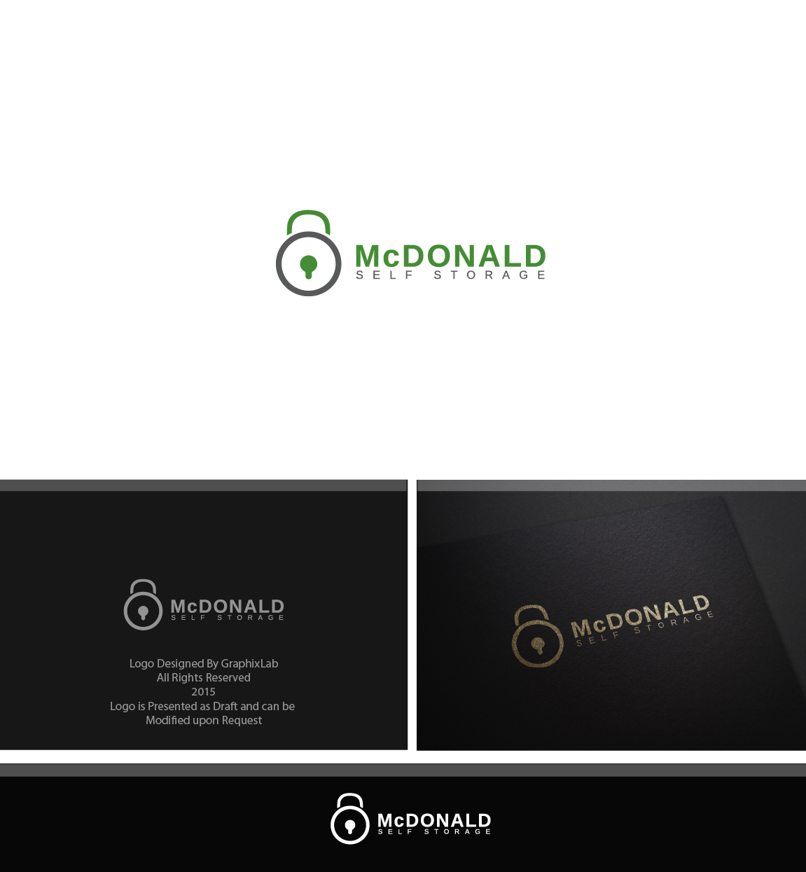 Logo Design by Graphix Lab for McDonald Self Storage | Design #5814810