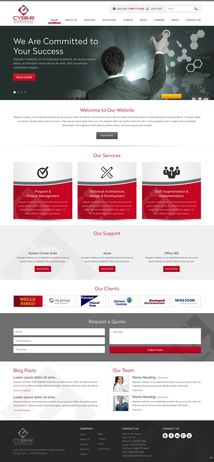 Web-Design von pb für Ticcnology Services, L.L.C. | Design #5900491