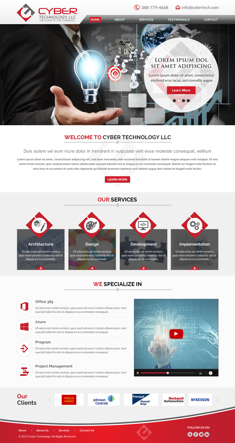 Web Design by Sbss for Ticcnology Services, L.L.C. | Design #5898416