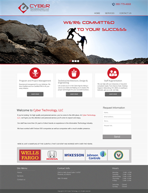 Web Design by Tanvir for Ticcnology Services, L.L.C. | Design #5888716