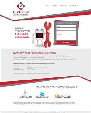 Web Design by jeckx2 for Ticcnology Services, L.L.C. | Design #5941338