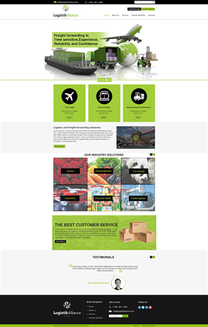 Web Design by Wings on web for Logiztik Alliance Group | Design #5845505