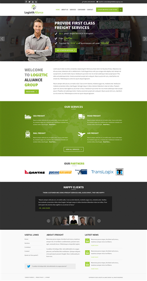 Web Design by Hashim Creetto for Logiztik Alliance Group | Design: #5842437