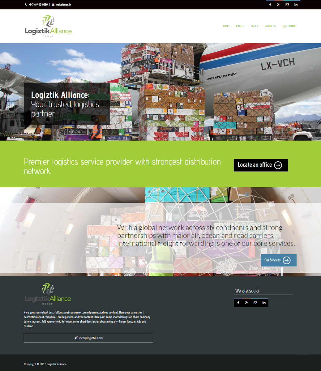 Web-Design von Aman für Logiztik Alliance Group | Design #5852653