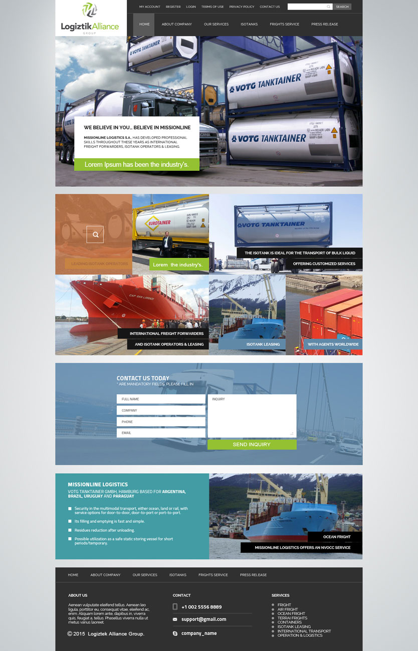 Web Design by saroshdurrani for Logiztik Alliance Group | Design #5817728