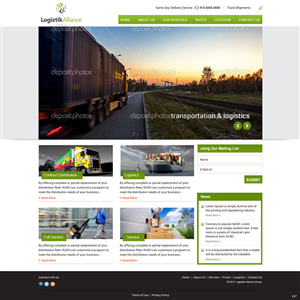 Web Design by saroshdurrani for Logiztik Alliance Group | Design: #5817811