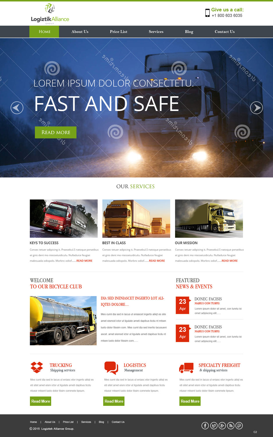 Web Design by saroshdurrani for Logiztik Alliance Group | Design #5817869