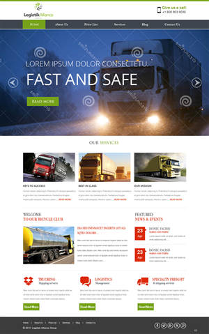 Web Design by saroshdurrani for Logiztik Alliance Group | Design: #5817869