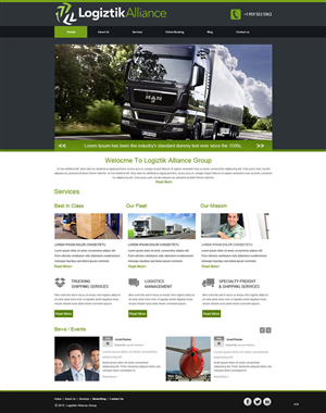 Web Design by saroshdurrani for Logiztik Alliance Group | Design: #5817983