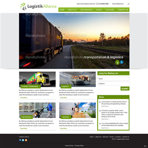 Web Design by saroshdurrani for Logiztik Alliance Group | Design: #5818020