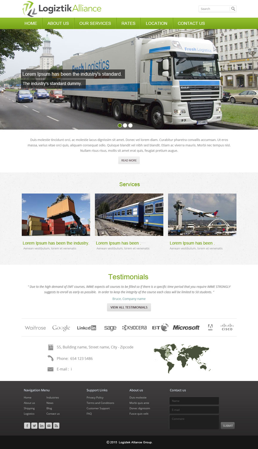 Web Design by saroshdurrani for Logiztik Alliance Group | Design #5818173