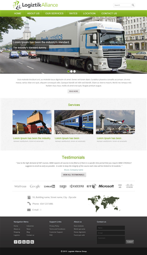 Web Design by saroshdurrani for Logiztik Alliance Group | Design: #5818173
