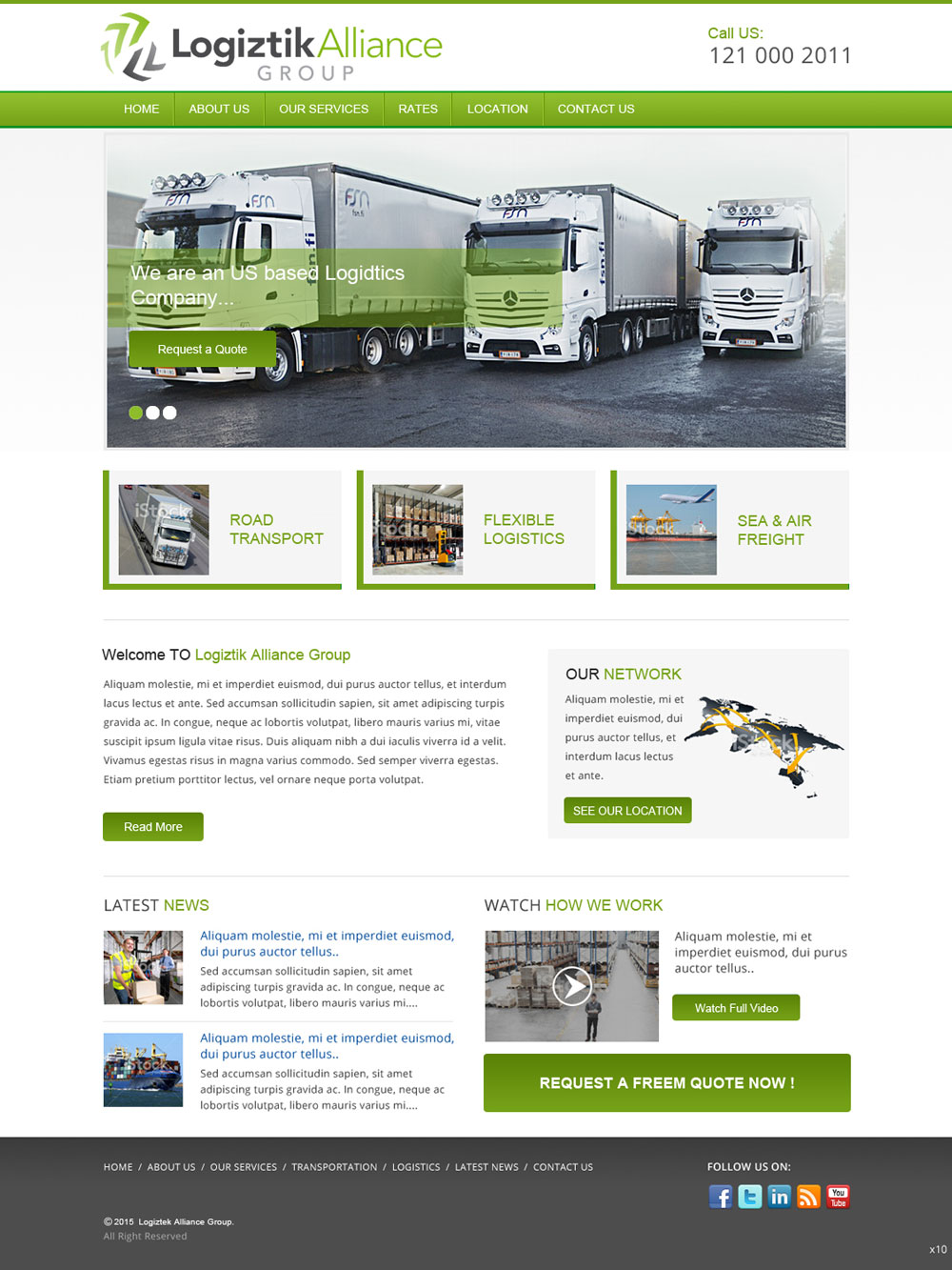 Web Design by saroshdurrani for Logiztik Alliance Group | Design #5818561