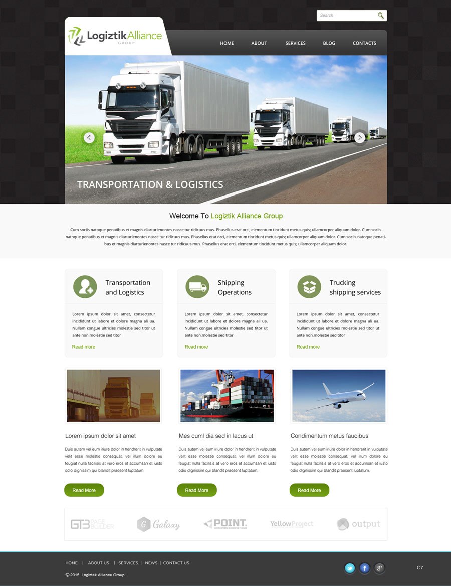 Web Design by saroshdurrani for Logiztik Alliance Group | Design #5818653