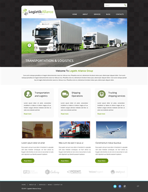 Web Design by saroshdurrani for Logiztik Alliance Group | Design: #5818653