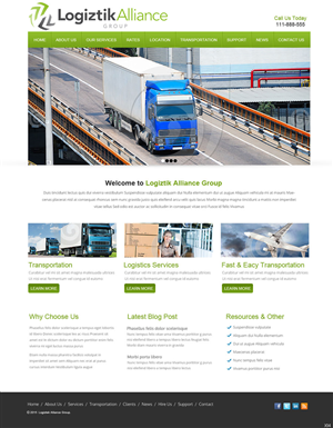 Web Design by saroshdurrani for Logiztik Alliance Group | Design: #5819455