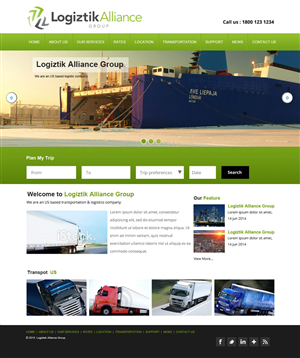 Web Design by saroshdurrani for Logiztik Alliance Group | Design: #5819756