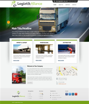 Web Design by saroshdurrani for Logiztik Alliance Group | Design: #5819982