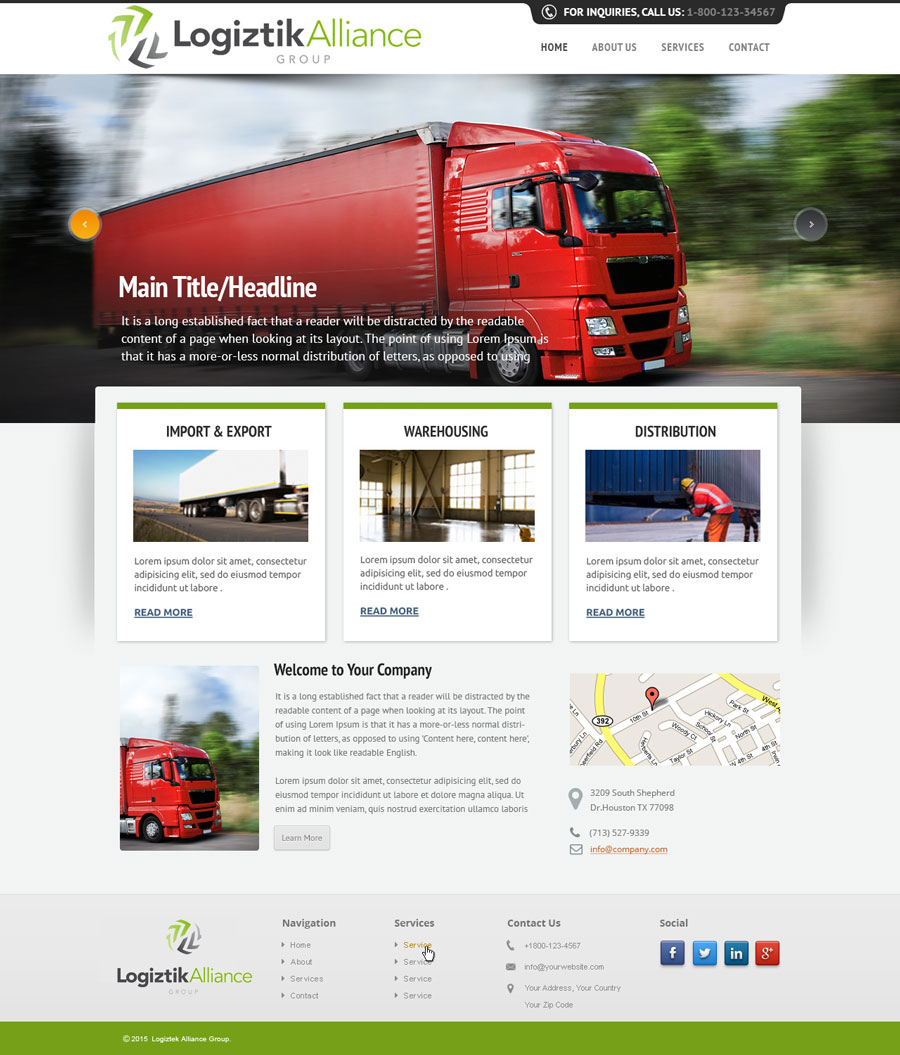 Web Design by saroshdurrani for Logiztik Alliance Group | Design #5820071