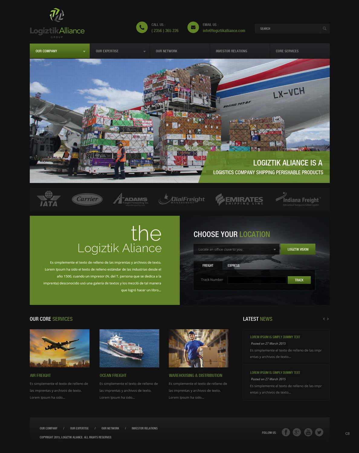 Web Design by pb for Logiztik Alliance Group | Design #5825801
