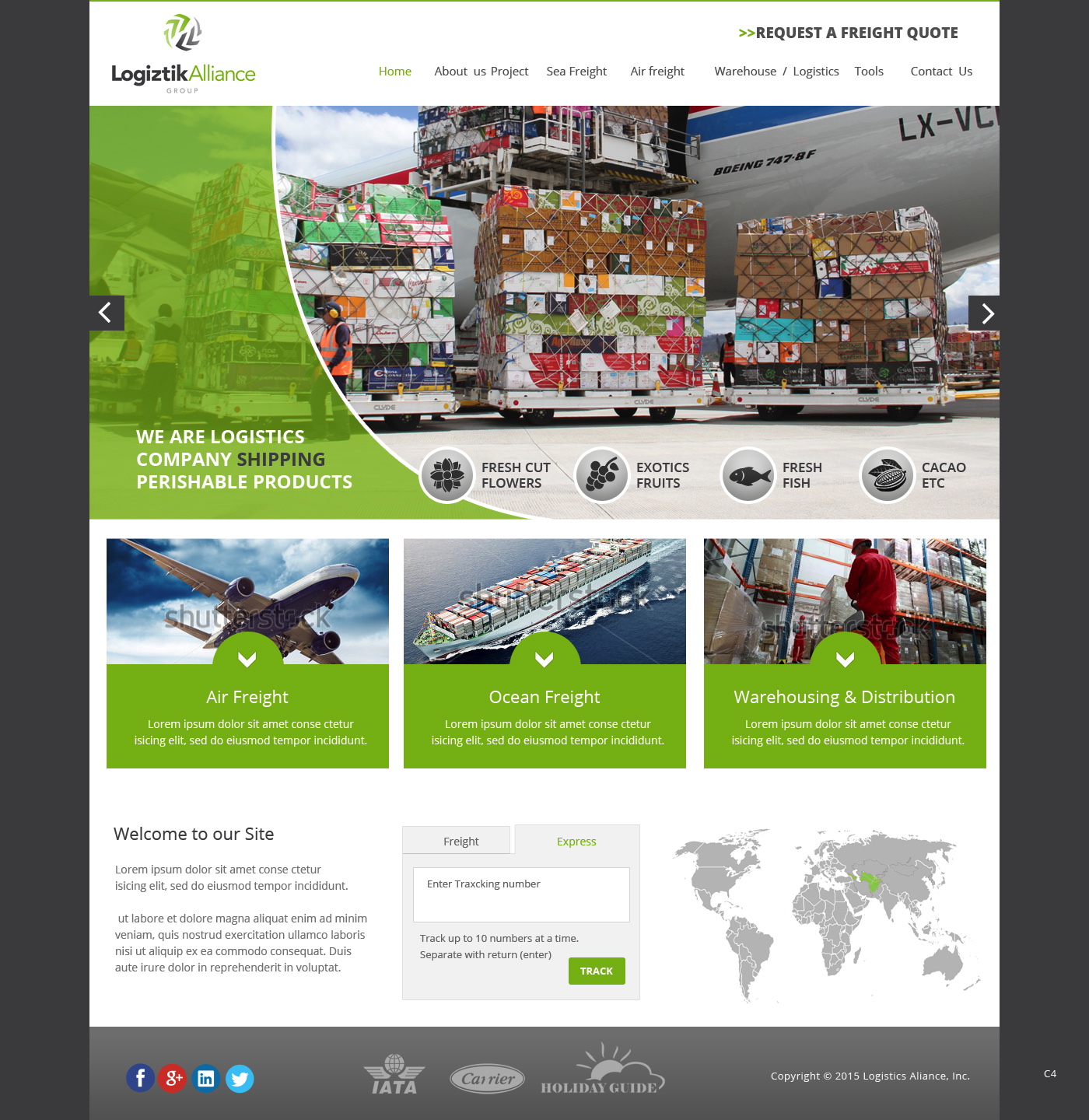 Web Design by pb for Logiztik Alliance Group | Design #5825809