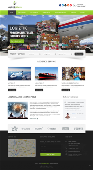 Web-Design von pb für Logiztik Alliance Group | Design: #5825832