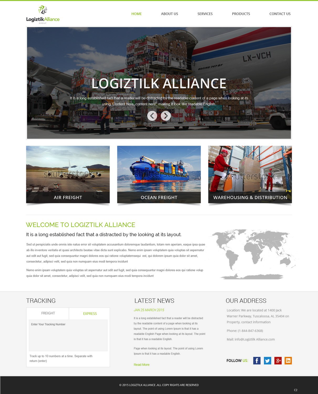 Web Design by pb for Logiztik Alliance Group | Design #5825835