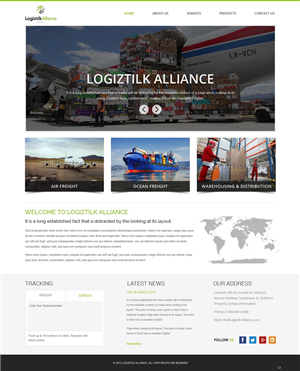 Web-Design von pb für Logiztik Alliance Group | Design: #5825835