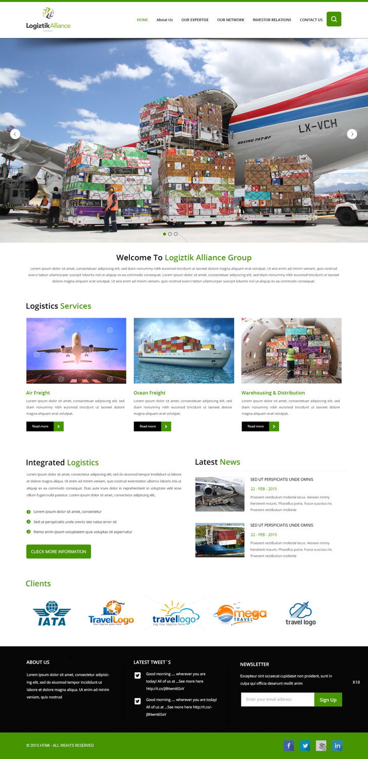 Web Design by pb for Logiztik Alliance Group | Design #5825838
