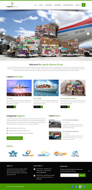 Web-Design von pb für Logiztik Alliance Group | Design: #5825838