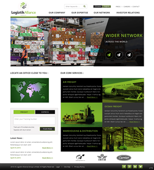 Web-Design von pb für Logiztik Alliance Group | Design: #5825840