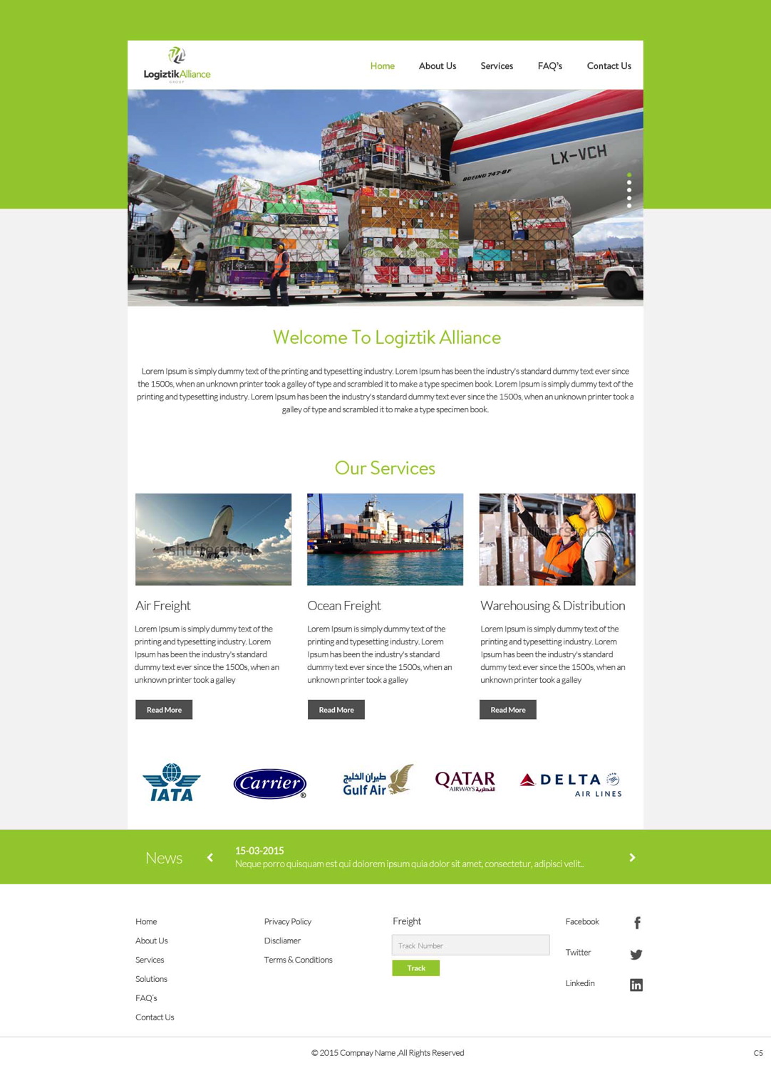 Web Design by pb for Logiztik Alliance Group | Design #5833914