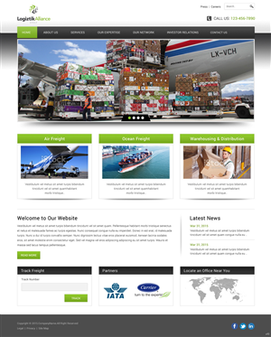 Web-Design von pb für Logiztik Alliance Group | Design: #5833919