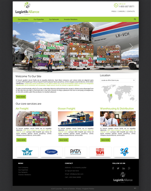 Web-Design von pb für Logiztik Alliance Group | Design: #5833920