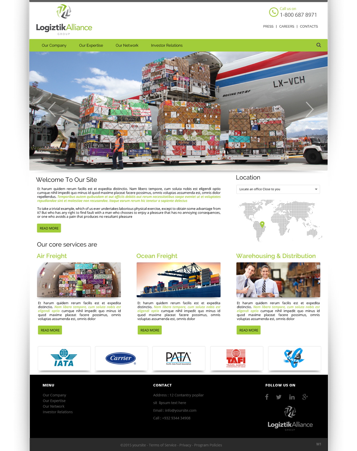 Web Design by pb for Logiztik Alliance Group | Design #5833921
