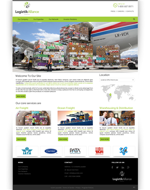 Web-Design von pb für Logiztik Alliance Group | Design: #5833921