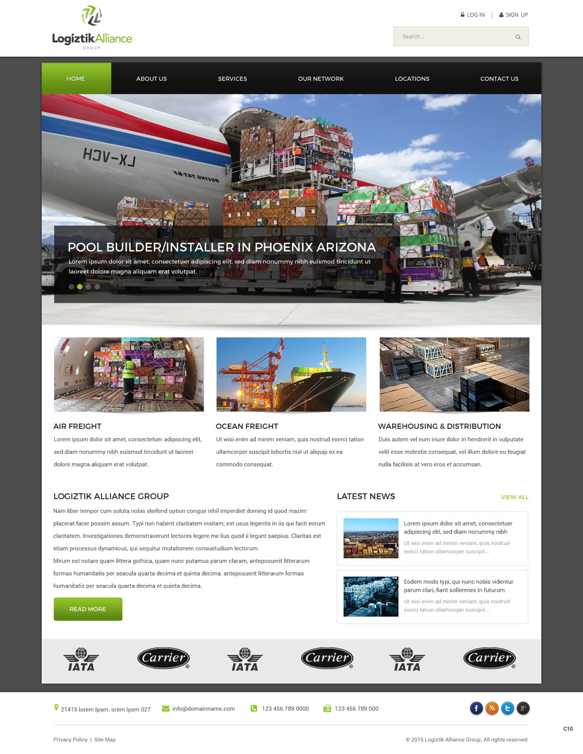 Web-Design von pb für Logiztik Alliance Group | Design #5833922