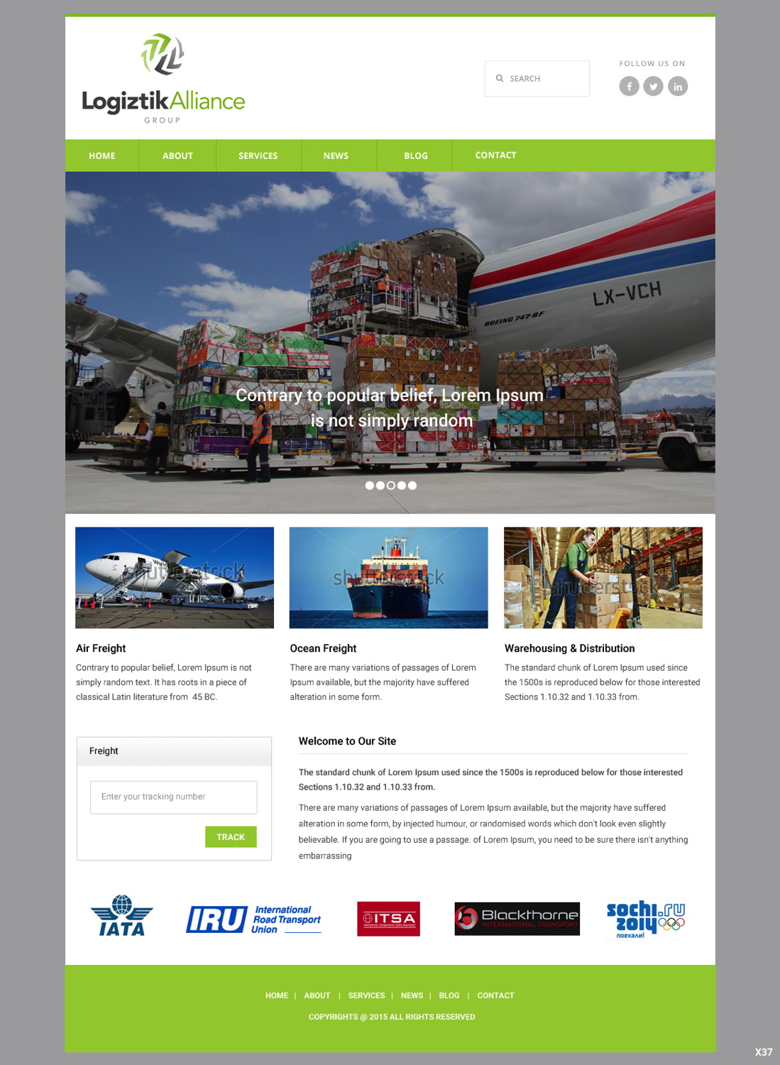 Web Design by pb for Logiztik Alliance Group | Design #5833923