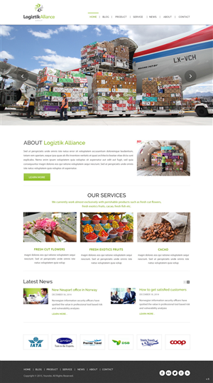 Web-Design von pb für Logiztik Alliance Group | Design: #5833925