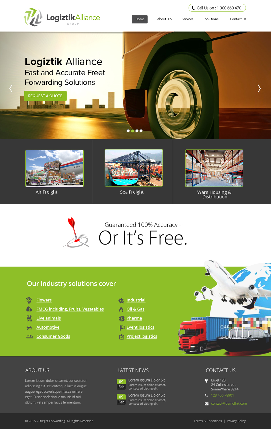 Web Design by OM for Logiztik Alliance Group | Design #5821994