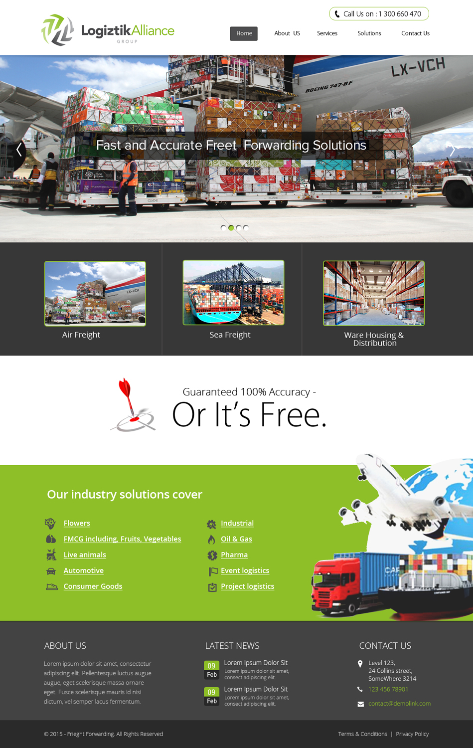 Web Design by OM for Logiztik Alliance Group | Design #5822002