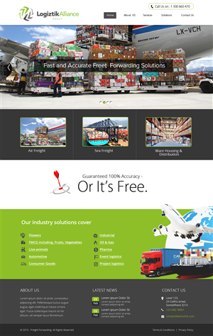 Web Design by OM for Logiztik Alliance Group | Design: #5822002