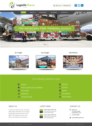 Web Design by OM for Logiztik Alliance Group | Design: #5822011