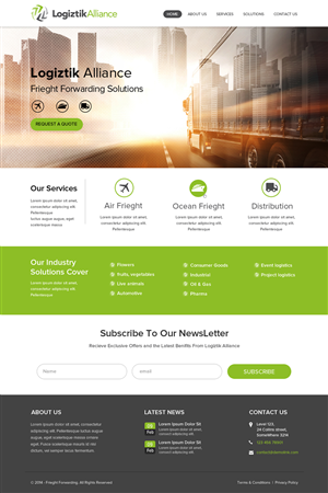 Web-Design von OM für Logiztik Alliance Group | Design: #5822024