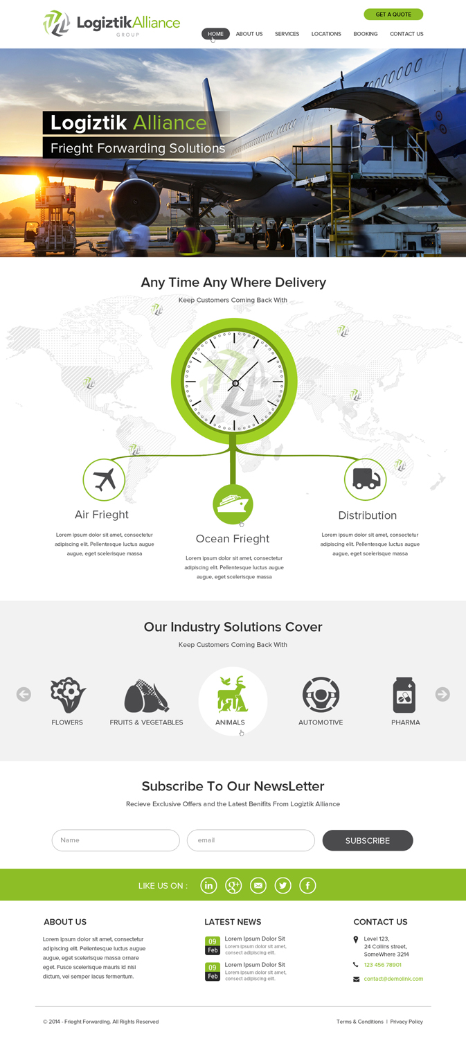 Web Design by OM for Logiztik Alliance Group | Design #5822053