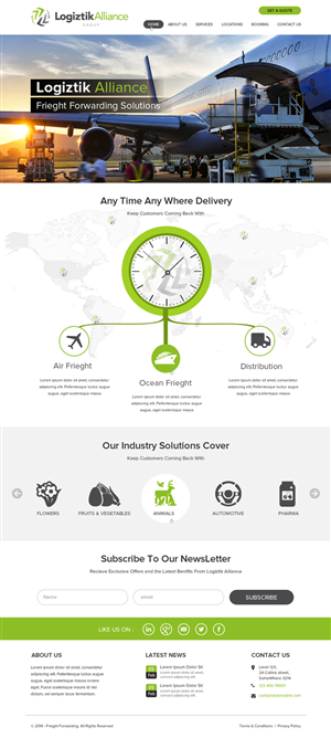 Web Design by OM for Logiztik Alliance Group | Design: #5822053