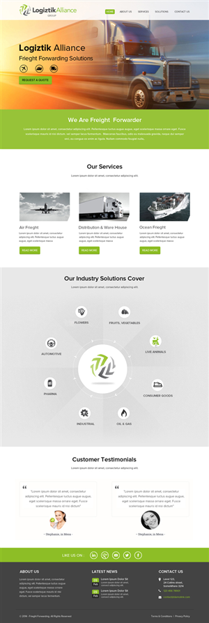 Web Design by OM for Logiztik Alliance Group | Design: #5822054
