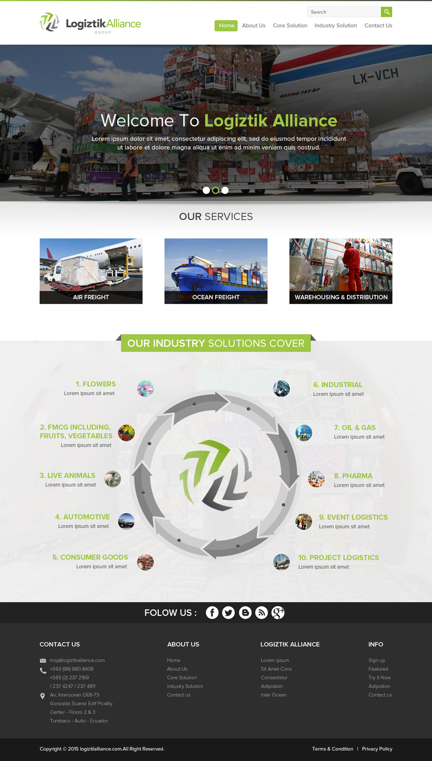 Web Design by OM for Logiztik Alliance Group | Design #5822058