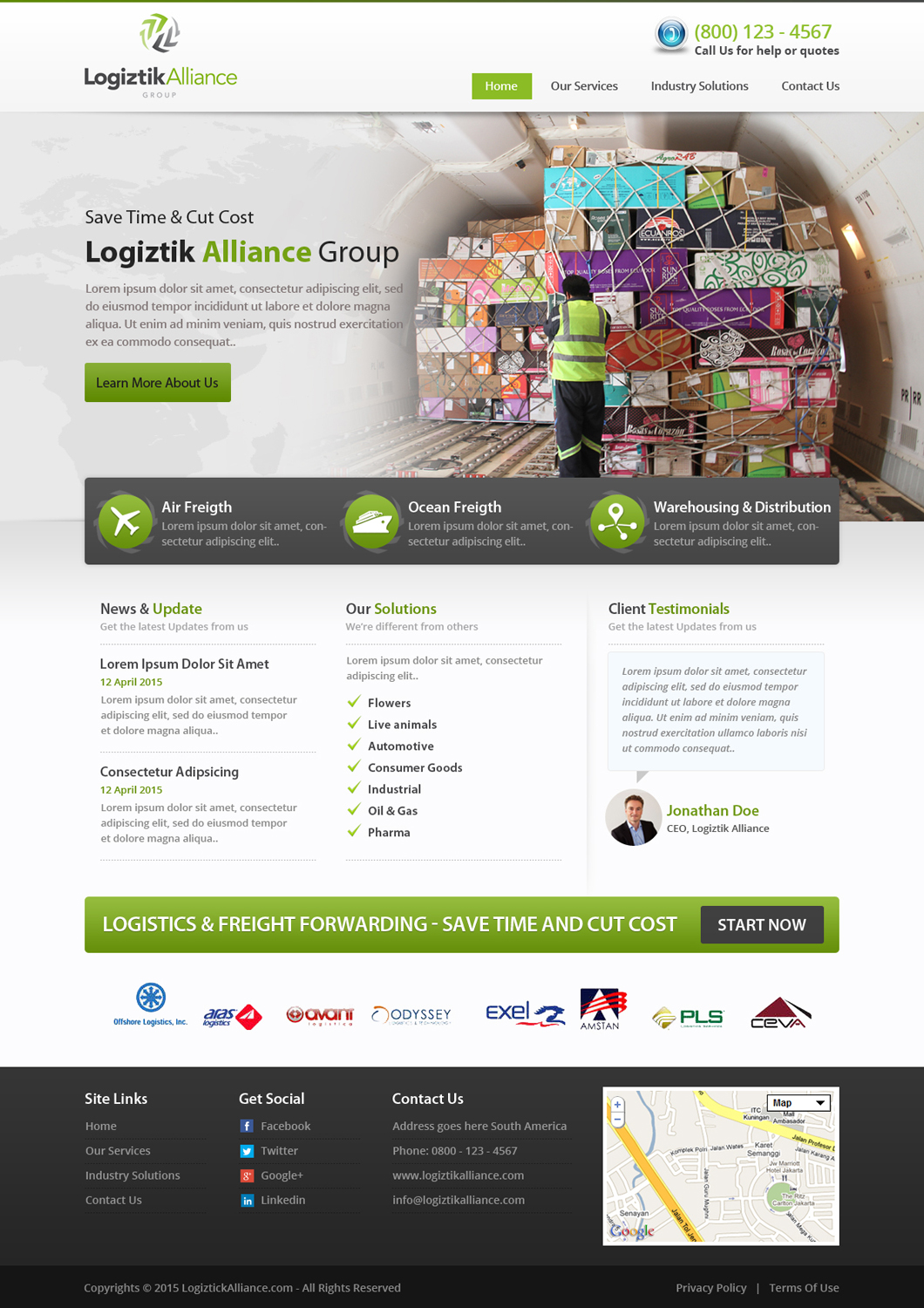 Web Design by OM for Logiztik Alliance Group | Design #5822101